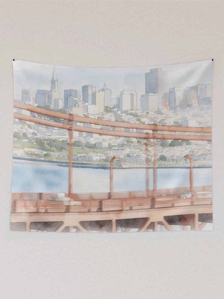Thumbnail 2 of 3, Tapestry, Rust Red Rails designed and sold by RdeB.