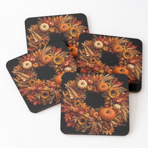 Item preview, Thanksgiving Harvest Pumpkin Autumn Wreath designed and sold by ASWIN STUDIO.