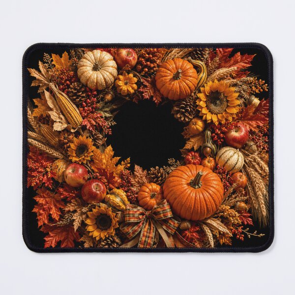 Item preview, Thanksgiving Harvest Pumpkin Autumn Wreath designed and sold by ASWIN STUDIO.