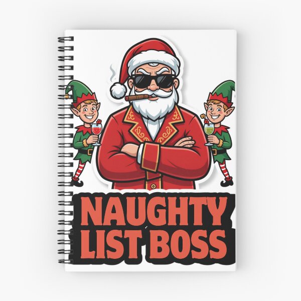 Item preview, Naughty List Boss Funny Santa designed and sold by HappyDoodle11.