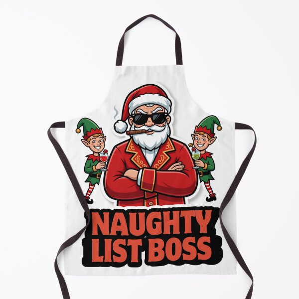 Item preview, Naughty List Boss Funny Santa designed and sold by HappyDoodle11.