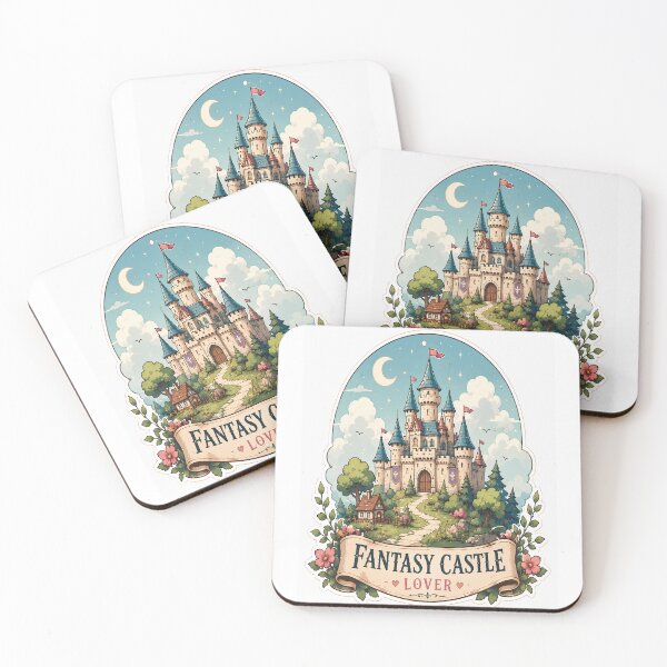 Item preview, Fantasy Castle Lover Sticker | Cute Storybook Castle | Whimsical Fairytale Cottagecore Art designed and sold by Moh-nd-Eg.