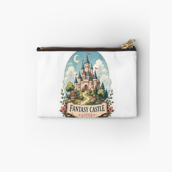 Item preview, Fantasy Castle Lover Sticker | Cute Storybook Castle | Whimsical Fairytale Cottagecore Art designed and sold by Moh-nd-Eg.