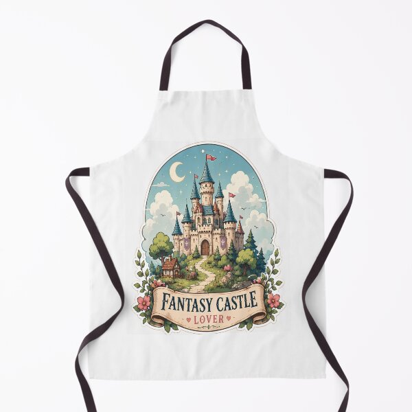 Item preview, Fantasy Castle Lover Sticker | Cute Storybook Castle | Whimsical Fairytale Cottagecore Art designed and sold by Moh-nd-Eg.