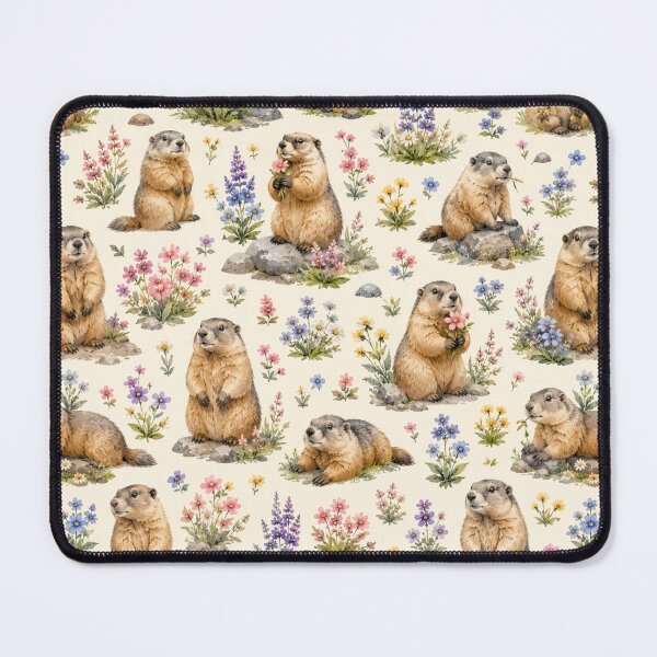Item preview, Cute marmot seamless pattern designed and sold by Nolan6.