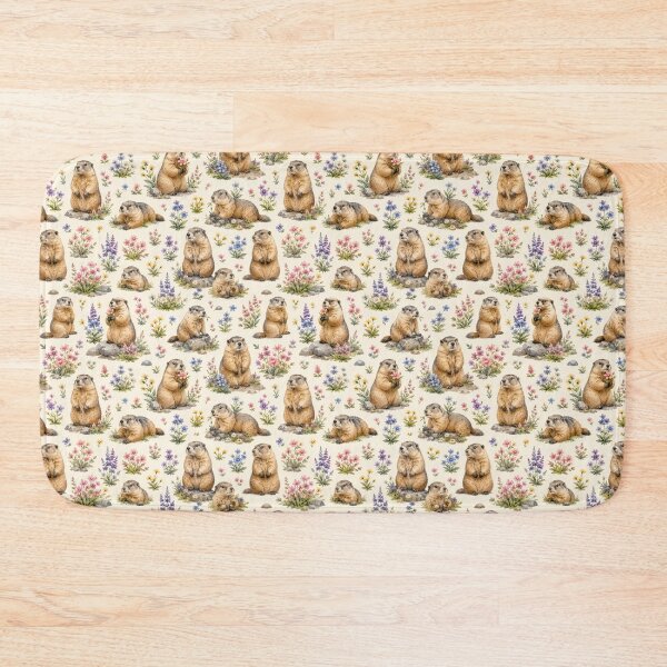 Item preview, Cute marmot seamless pattern designed and sold by Nolan6.