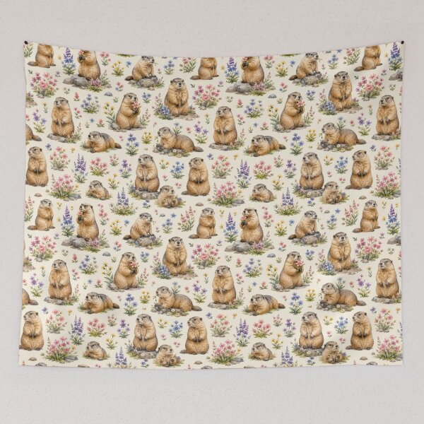 Item preview, Cute marmot seamless pattern designed and sold by Nolan6.