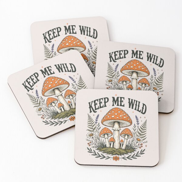 Item preview, Keep Me Wild, Snake, Mystical, Mushroom, Celestial, Vintage Inspired designed and sold by Cchotlan.