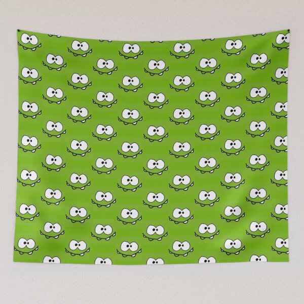 Item preview, Green Monster with Huge Eyes and Teeth Sticker designed and sold by GraceWalkerStu.
