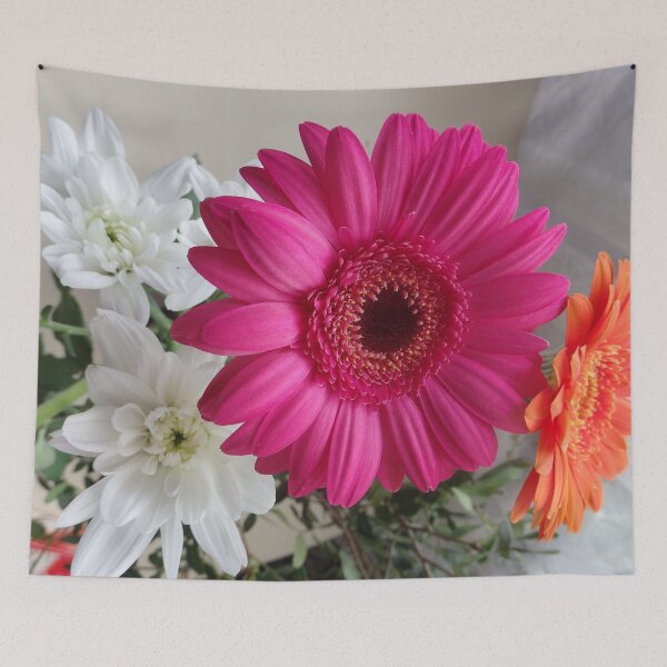 Item preview, Vibrant Magenta Gerbera Daisy & Floral Bouquet designed and sold by Betulek.
