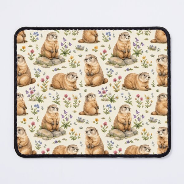 Item preview, Cute marmot seamless pattern designed and sold by Nolan6.