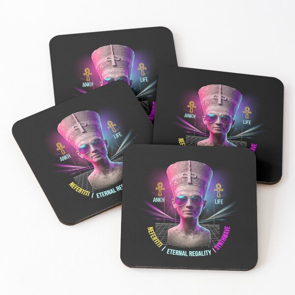 Item preview, nefertiti vaporwave egypt synthwave art designed and sold by Anna Sacha.