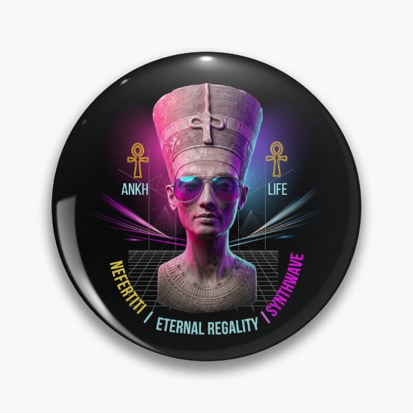 Item preview, nefertiti vaporwave egypt synthwave art designed and sold by Anna Sacha.