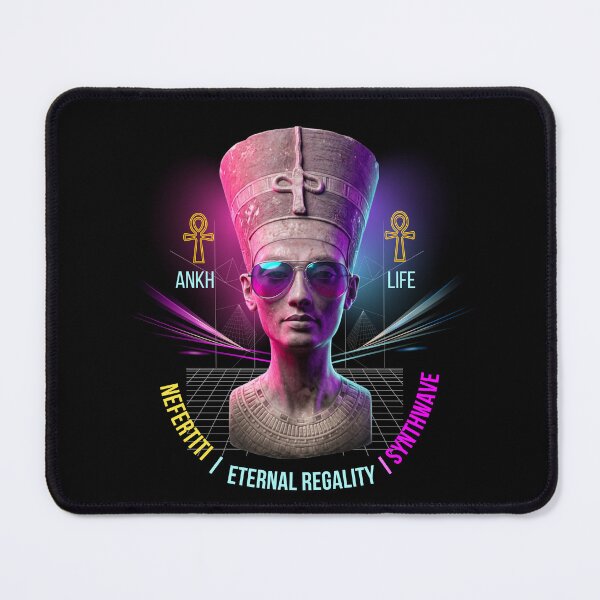 Item preview, nefertiti vaporwave egypt synthwave art designed and sold by Anna Sacha.