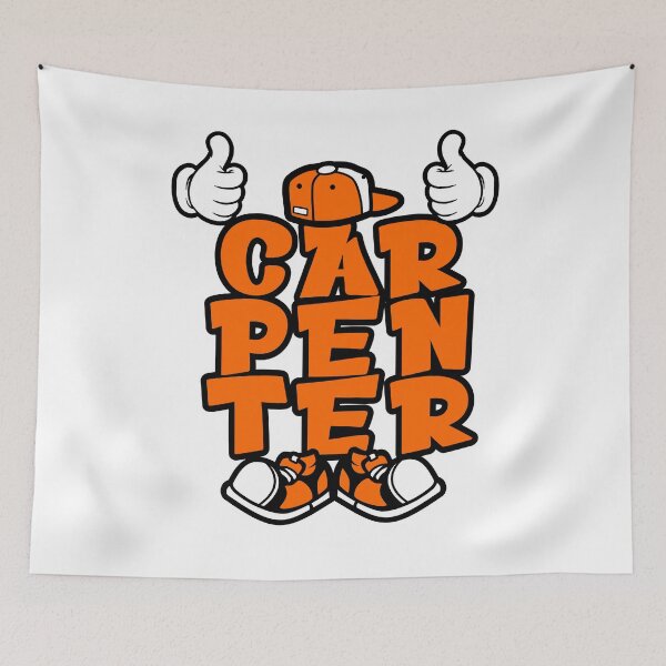 Item preview, CARPENTER - WORK Street Lettering Cartoon Character  designed and sold by NFTWords.