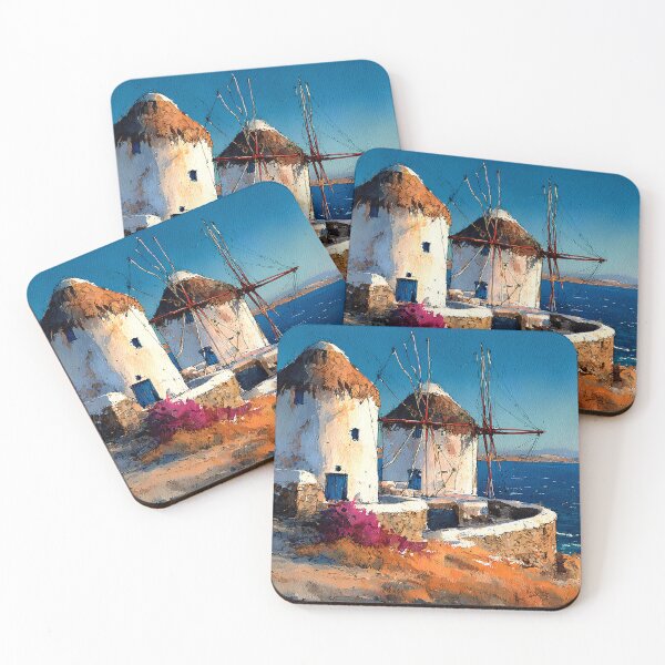 Item preview, Mykonos Windmills Aegean Sea designed and sold by daila70.