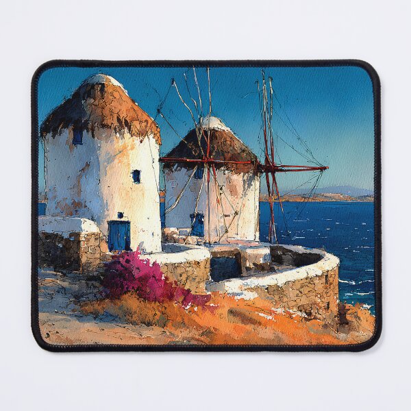 Item preview, Mykonos Windmills Aegean Sea designed and sold by daila70.