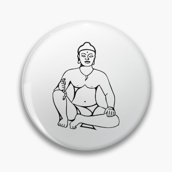 Item preview, Sitting Monk Line Art designed and sold by AmbientArtCo.