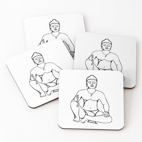 Item preview, Sitting Monk Line Art designed and sold by AmbientArtCo.