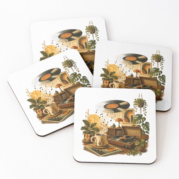 Item preview, Fresh Coffee. Fresh Vinyl. designed and sold by Golden Era Studio.