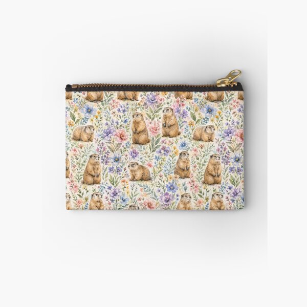 Item preview, marmot seamless pattern in watercolor designed and sold by Nolan6.
