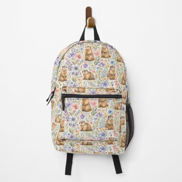 Item preview, marmot seamless pattern in watercolor designed and sold by Nolan6.