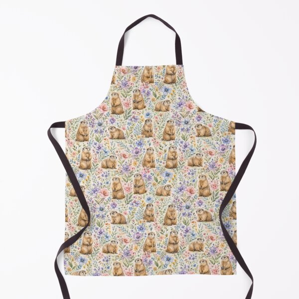 Item preview, marmot seamless pattern in watercolor designed and sold by Nolan6.