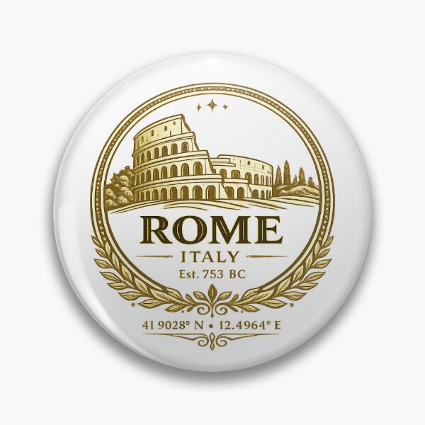 Item preview, Rome Italy Vintage Colosseum Travel Design designed and sold by DrawnThreads.