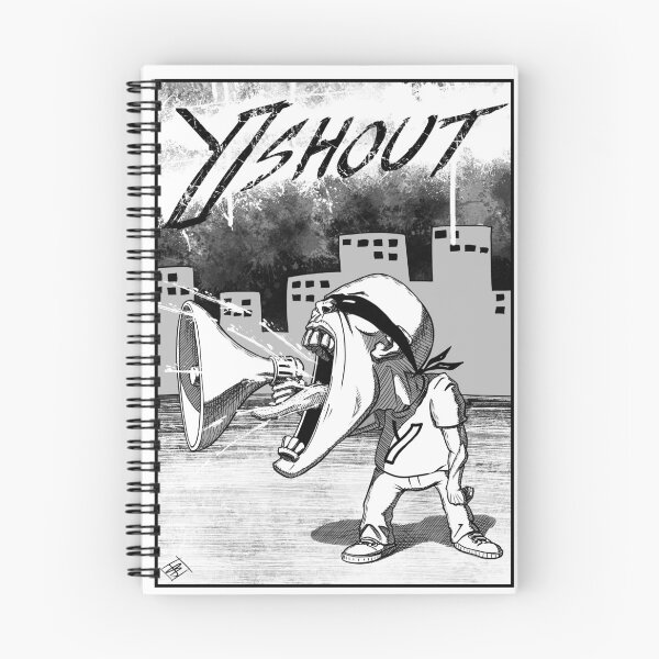 Item preview, Man shouting through megaphone designed and sold by The Dark Hen.