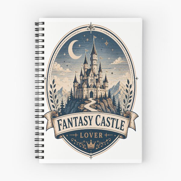 Item preview, Fantasy Castle Lover Vintage Badge | Medieval Castle Emblem Sticker | Fantasy Crest Design designed and sold by Moh-nd-Eg.