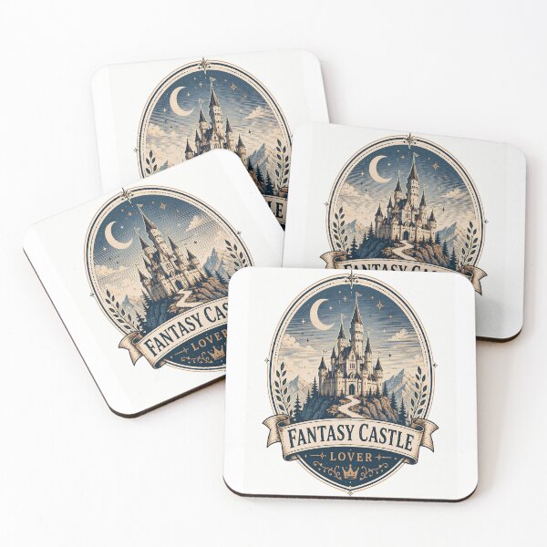 Item preview, Fantasy Castle Lover Vintage Badge | Medieval Castle Emblem Sticker | Fantasy Crest Design designed and sold by Moh-nd-Eg.