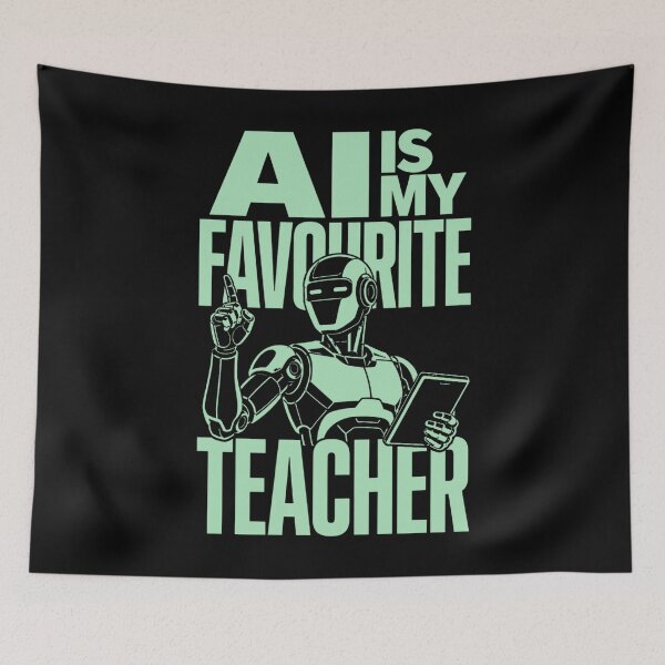 Item preview, AI Is My Favourite Teacher - Funny AI Takeover Future School Robot Teacher  designed and sold by TEEJAMBOREE.