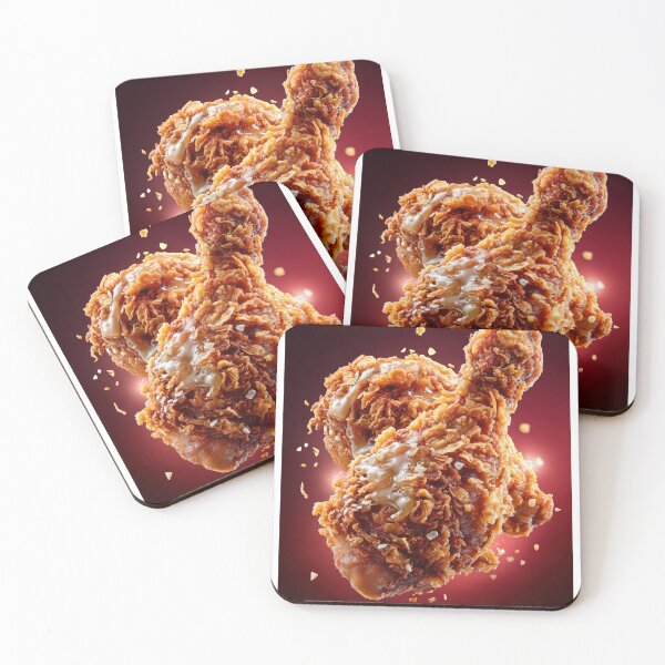Item preview, Golden Crispy Fried Chicken Drumstick | Crunchy Food Art | Crispy Comfort Food Illustration designed and sold by Grafititee.