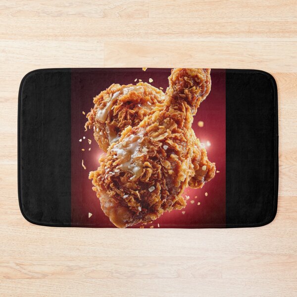 Item preview, Golden Crispy Fried Chicken Drumstick | Crunchy Food Art | Crispy Comfort Food Illustration designed and sold by Grafititee.
