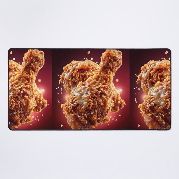 Item preview, Golden Crispy Fried Chicken Drumstick | Crunchy Food Art | Crispy Comfort Food Illustration designed and sold by Grafititee.
