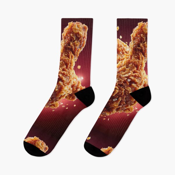 Item preview, Golden Crispy Fried Chicken Drumstick | Crunchy Food Art | Crispy Comfort Food Illustration designed and sold by Grafititee.