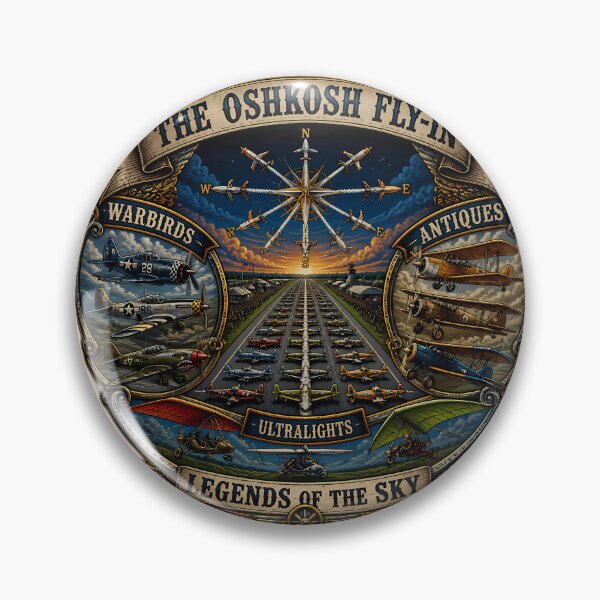 Item preview, Vintage Oshkosh Fly-In - Warbirds, Antiques, & Ultralights designed and sold by Swizzy2vore.