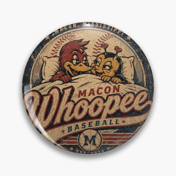 Item preview, Macon Whoopee Baseball Vintage Badge Print, Retro Mascot Design, Funny Team Logo Shirt Graphic designed and sold by TM DESIGNS AND MORE.
