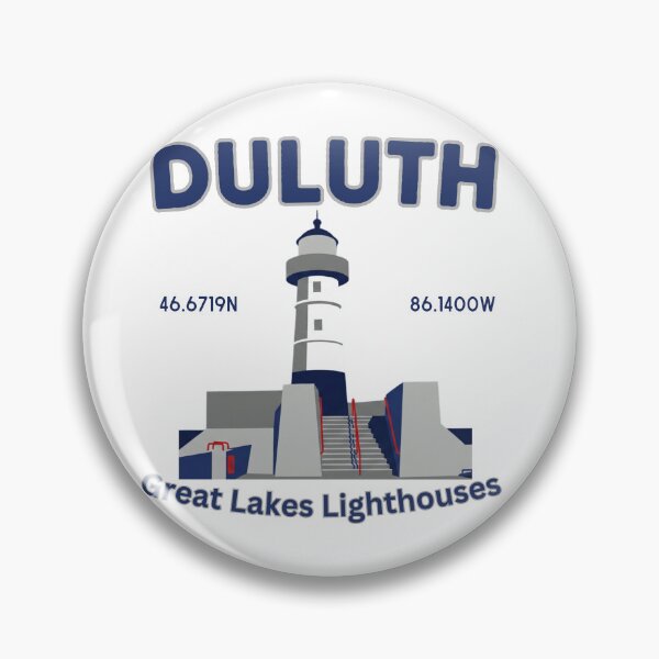 Item preview, Duluth Lighthouse Colour Block Design Nautical art designed and sold by greatlakesimage.