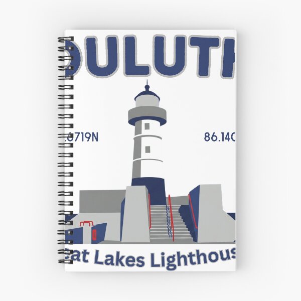 Item preview, Duluth Lighthouse Colour Block Design Nautical art designed and sold by greatlakesimage.