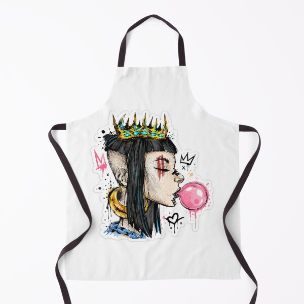 Item preview, Urban Queen Bubble Gum Graffiti Sticker | Street Art Crown Aesthetic Vinyl Decal designed and sold by DKraftz.