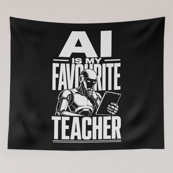 Item preview, AI Is My Favourite Teacher - Funny AI Takeover Future School Robot Teacher  designed and sold by TEEJAMBOREE.