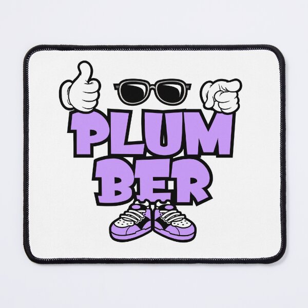 Item preview, PLUMBER - PROFESSIONS Lettering Character Bold Retro designed and sold by NFTWords.