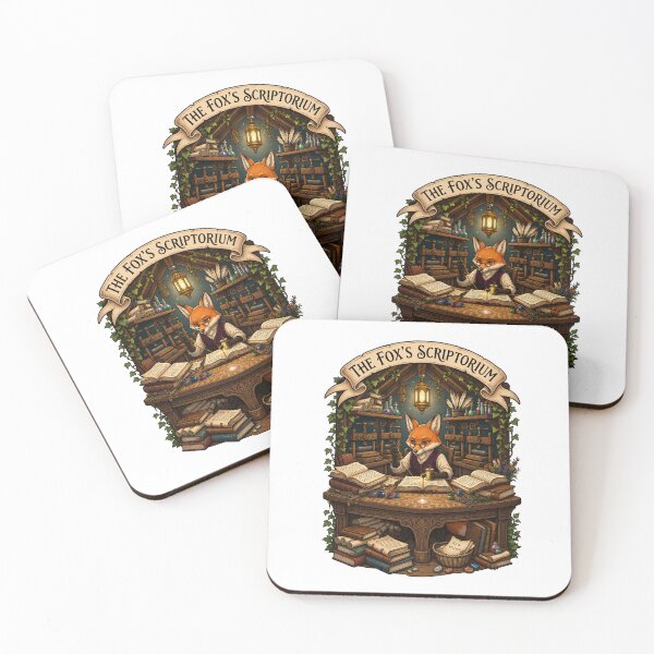 Item preview, The Fox's Scriptorium | Fantasy Manuscript Workshop | Medieval Scribe | Magical Book Maker | Arcane Writing Studio | Woodland Fox designed and sold by MrDev.
