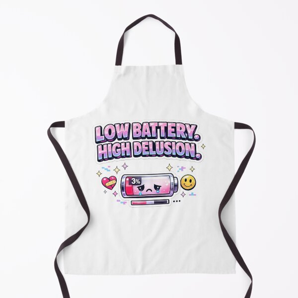 Item preview, Low Battery High Delusion Sticker | Funny Gen Z Y2K Aesthetic Meme designed and sold by DKraftz.
