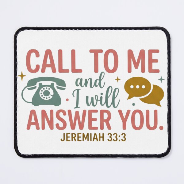 Item preview, Call To Me And I Will Answer You - Jeremiah 33:3 Retro Phone Faith Graphic designed and sold by Faithloveshop.