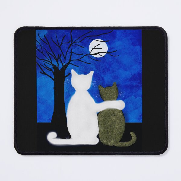 Item preview, Cats Under the Moonlit Sky designed and sold by Elaine M Hayward .