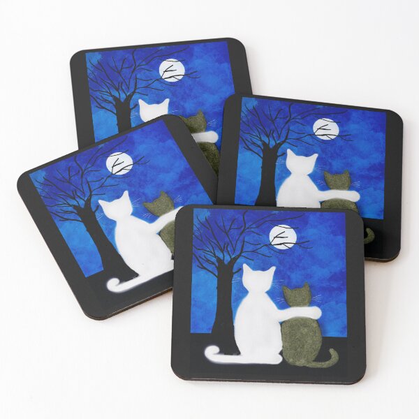 Item preview, Cats Under the Moonlit Sky designed and sold by Elaine M Hayward .