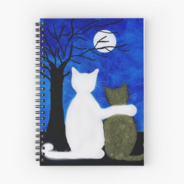Item preview, Cats Under the Moonlit Sky designed and sold by Elaine M Hayward .