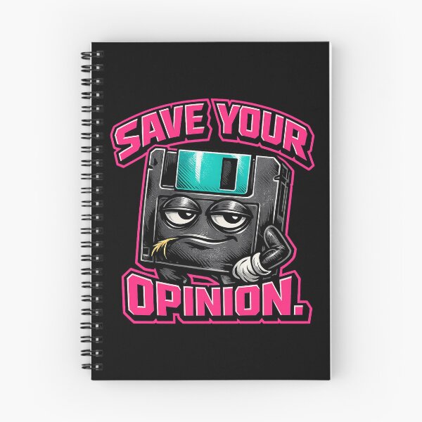 Item preview, Save Your Opinion Funny Floppy Disk 90s Nostalgia designed and sold by Anyshca.